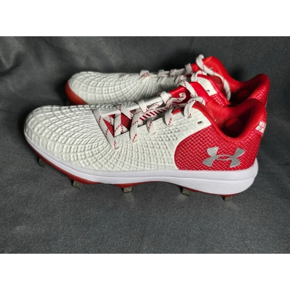 Under Armour‎ Women's UA Glyde 2 MT TPU Molded Softball Metal Cleats Red Size 8